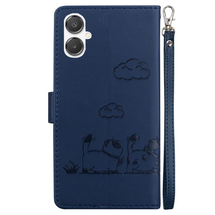 For Samsung Galaxy A25 5G / A25e JP Edition Cute Cats RFID Leather Phone Case
