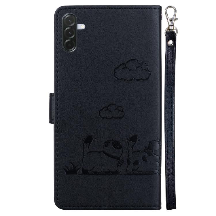 For Samsung Galaxy A37 5G / A36 5G Cute Cats RFID Leather Phone Case