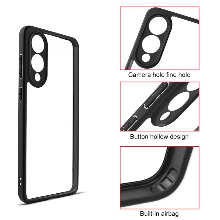 For Samsung Galaxy S25 Edge 5G Frosted TPU + Transparent PC Phone Case