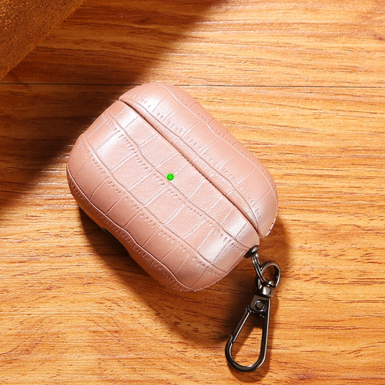 For AirPods Pro 2 Crocodile Texture Earphone Protective Case