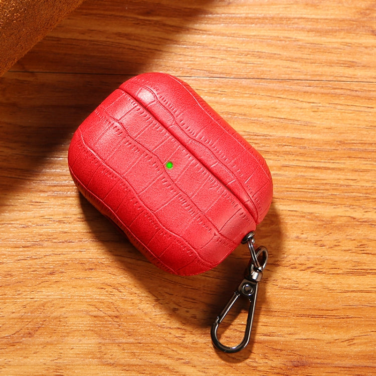 For AirPods Pro 2 Crocodile Texture Earphone Protective Case