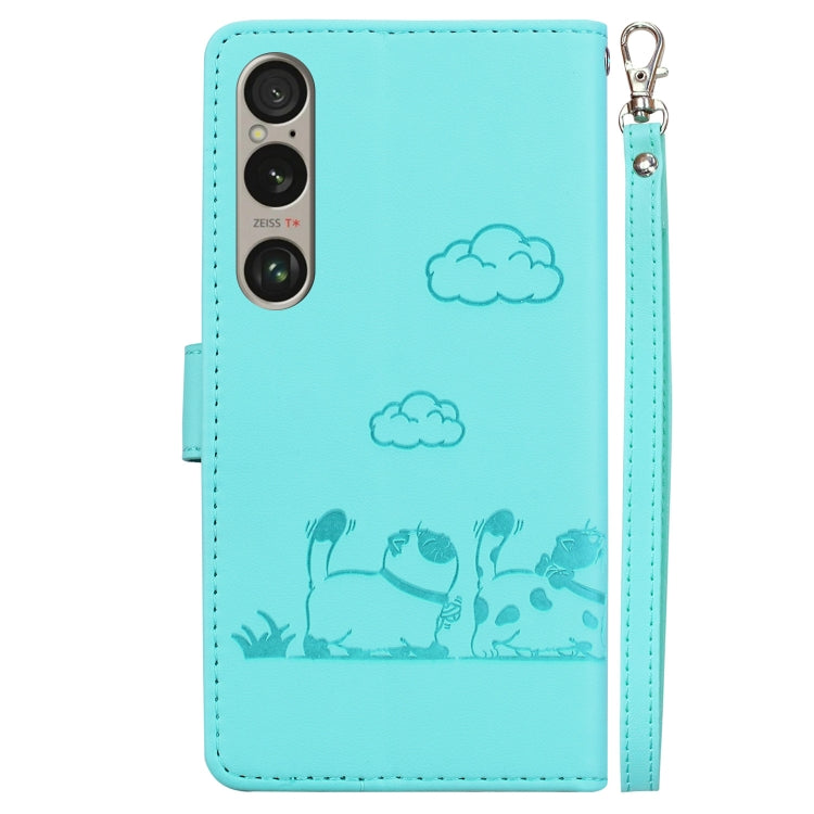 For Sony Xperia 1 VI Cute Cats RFID Leather Phone Case