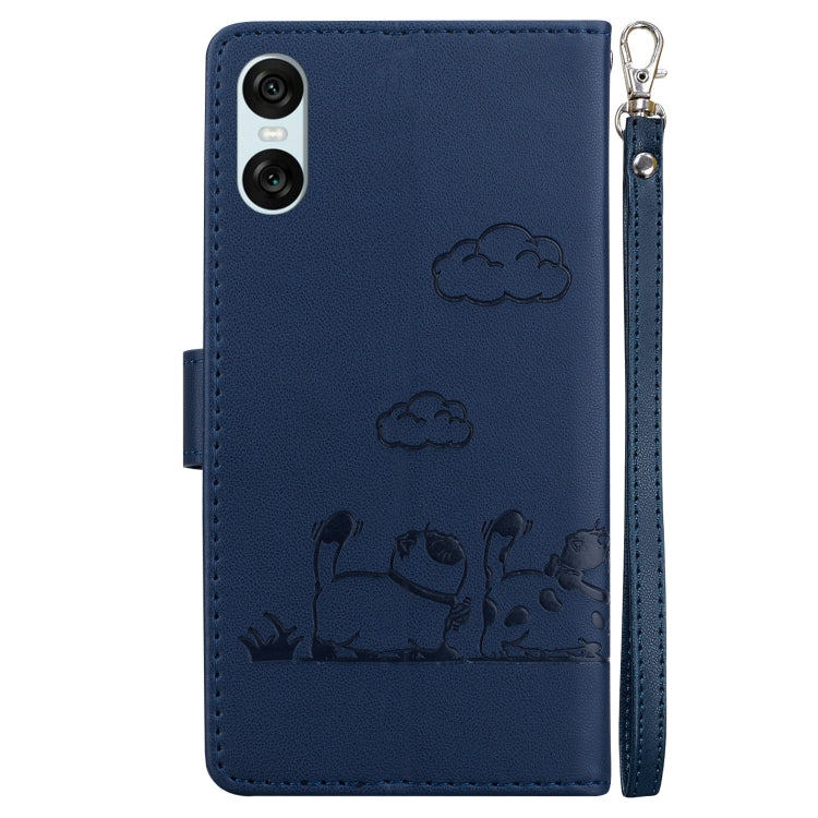 For Sony Xperia 10 VI Cute Cats RFID Leather Phone Case