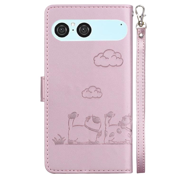 For Sony Xperia 10 VII Cute Cats RFID Leather Phone Case