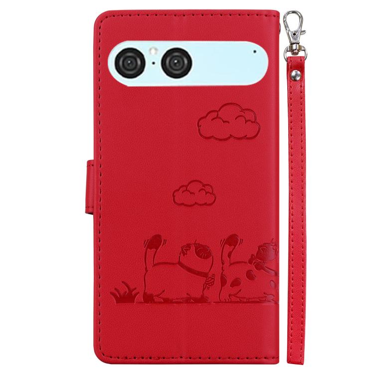 For Sony Xperia 10 VII Cute Cats RFID Leather Phone Case