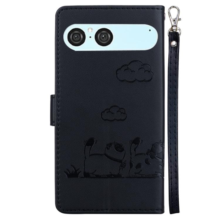 For Sony Xperia 10 VII Cute Cats RFID Leather Phone Case