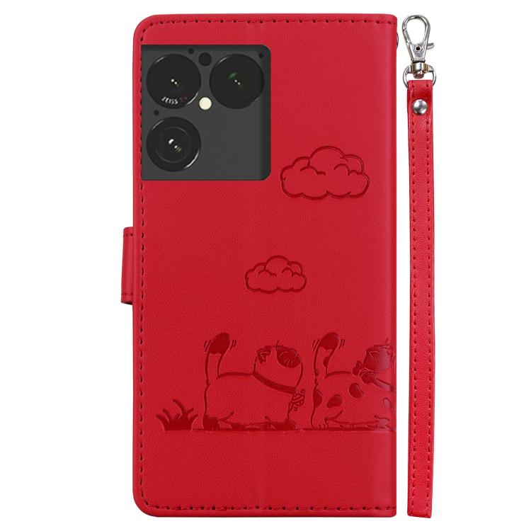 For Sony Xperia 1 VIII Cute Cats RFID Leather Phone Case