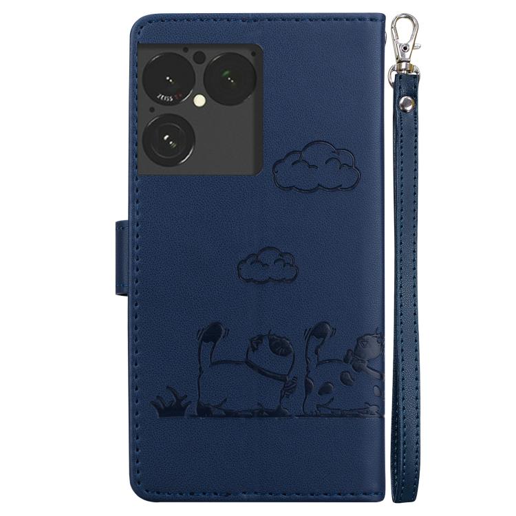 For Sony Xperia 1 VIII Cute Cats RFID Leather Phone Case