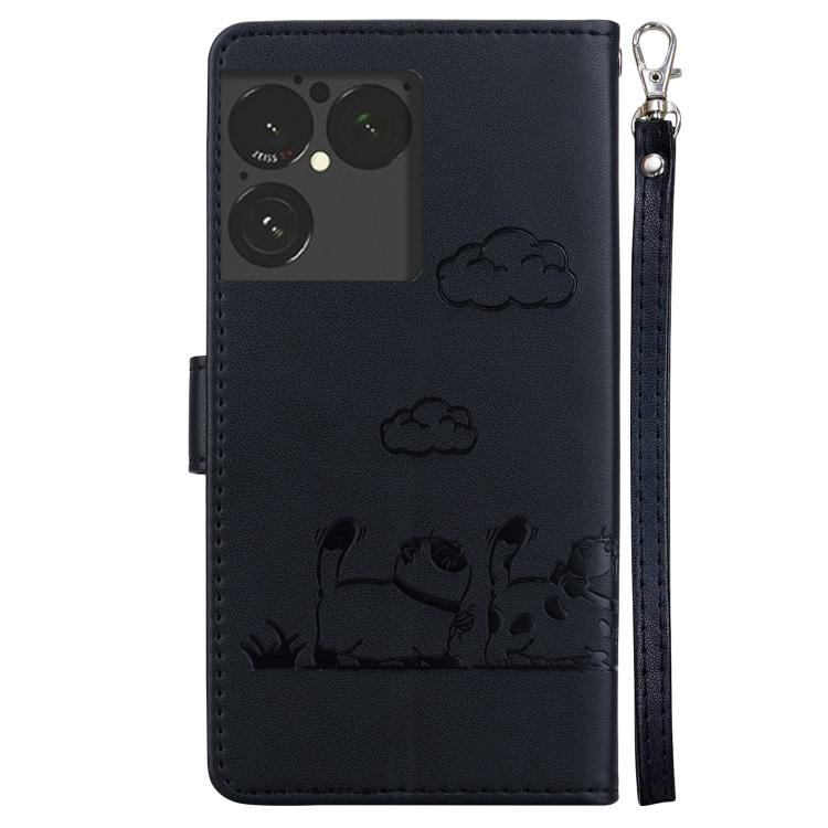 For Sony Xperia 1 VIII Cute Cats RFID Leather Phone Case