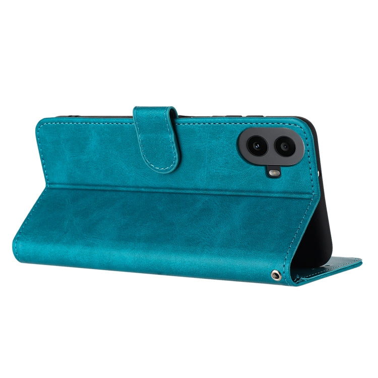 For Nothing CMF Phone 1 Solid Calf Texture Flip Leather Phone Case