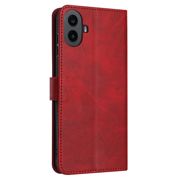 For Nothing CMF Phone 1 Solid Calf Texture Flip Leather Phone Case