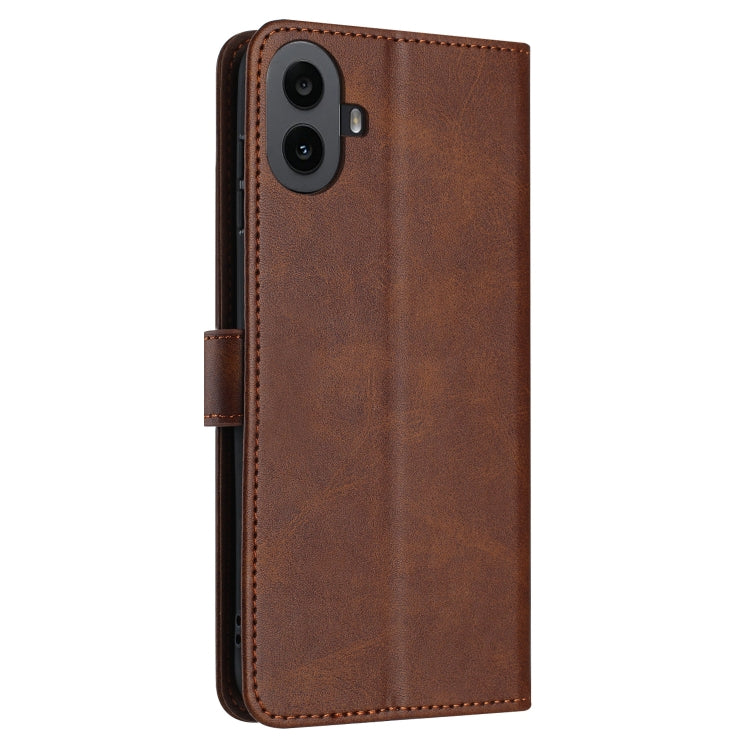 For Nothing CMF Phone 1 Solid Calf Texture Flip Leather Phone Case