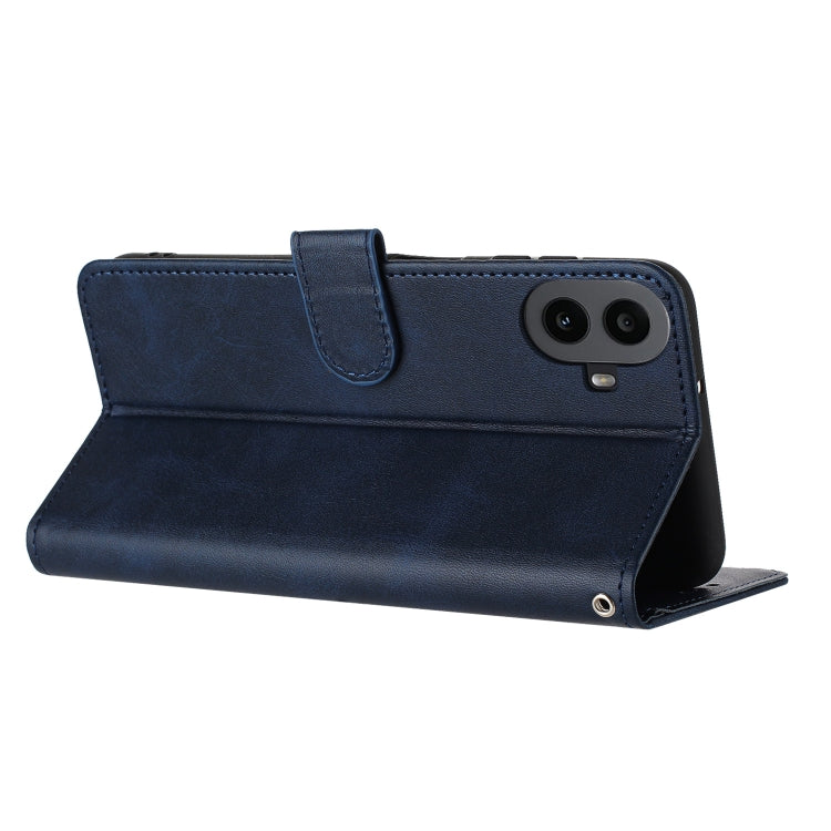 For Nothing CMF Phone 1 Solid Calf Texture Flip Leather Phone Case