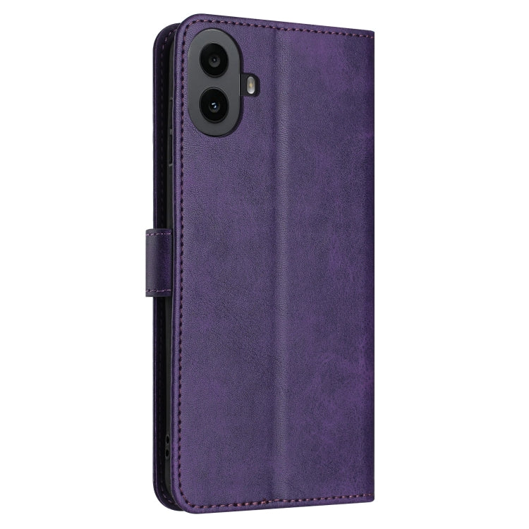 For Nothing CMF Phone 1 Solid Calf Texture Flip Leather Phone Case