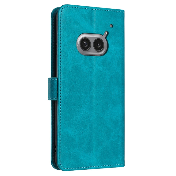 For Nothing Phone 2a / 2a Plus Solid Calf Texture Flip Leather Phone Case