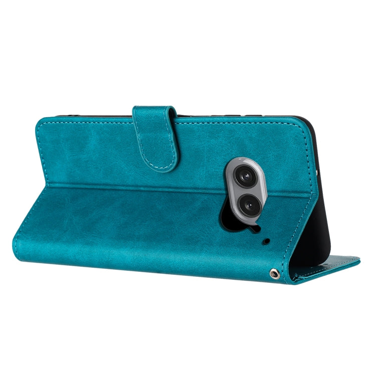 For Nothing Phone 2a / 2a Plus Solid Calf Texture Flip Leather Phone Case