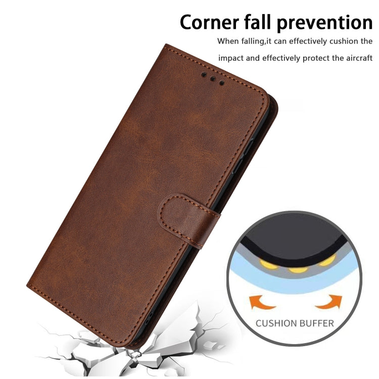 For Nothing Phone 2a / 2a Plus Solid Calf Texture Flip Leather Phone Case
