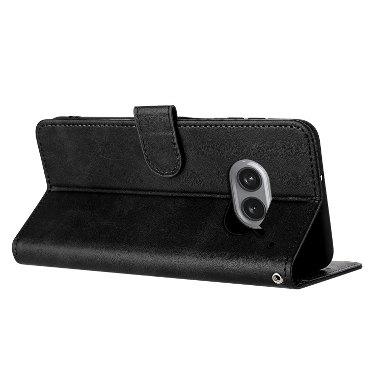 For Nothing Phone 2a / 2a Plus Solid Calf Texture Flip Leather Phone Case