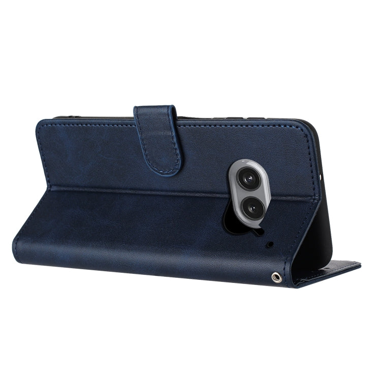 For Nothing Phone 2a / 2a Plus Solid Calf Texture Flip Leather Phone Case