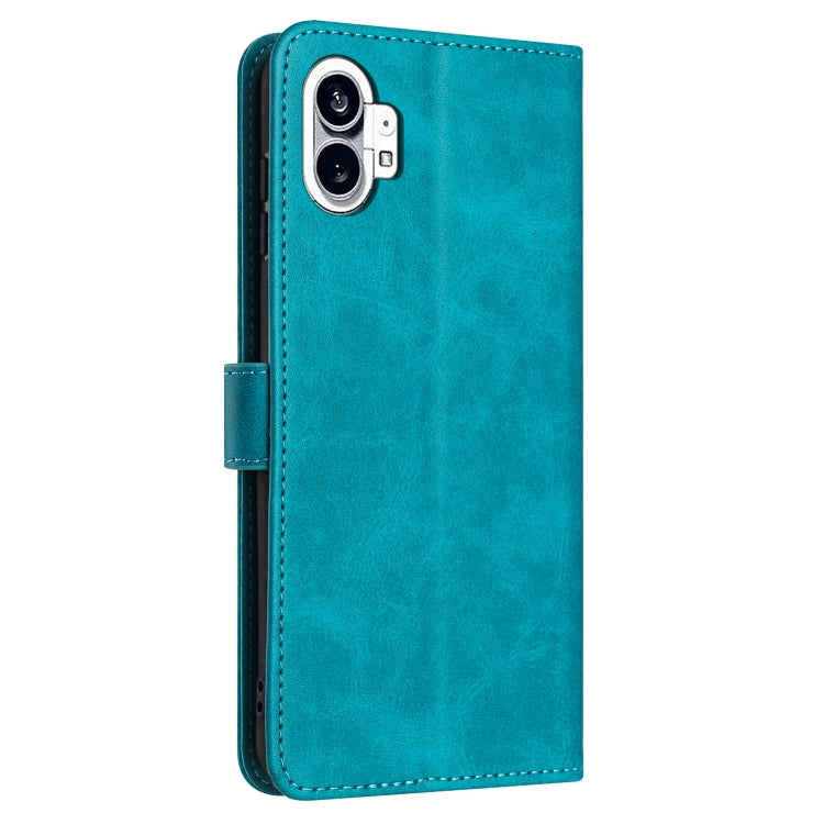 For Nothing Phone 2 Solid Calf Texture Flip Leather Phone Case