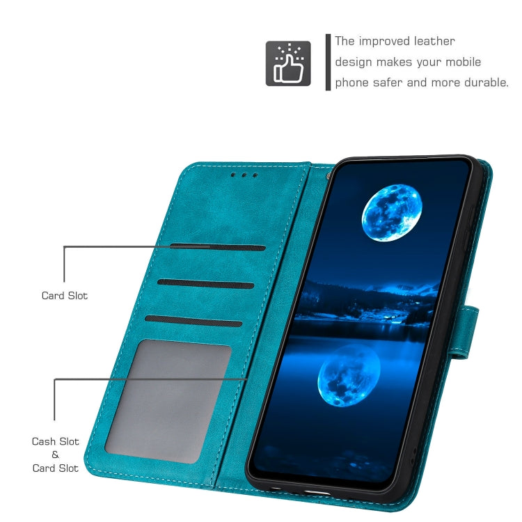 For Nothing Phone 2 Solid Calf Texture Flip Leather Phone Case