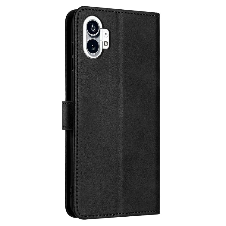 For Nothing Phone 2 Solid Calf Texture Flip Leather Phone Case