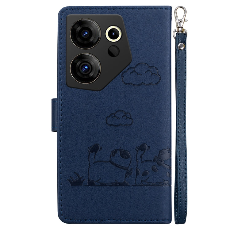 For Tecno Camon 20 Premier 5G Cute Cats RFID Leather Phone Case