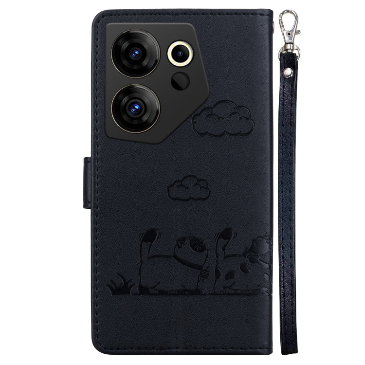 For Tecno Camon 20 Premier 5G Cute Cats RFID Leather Phone Case