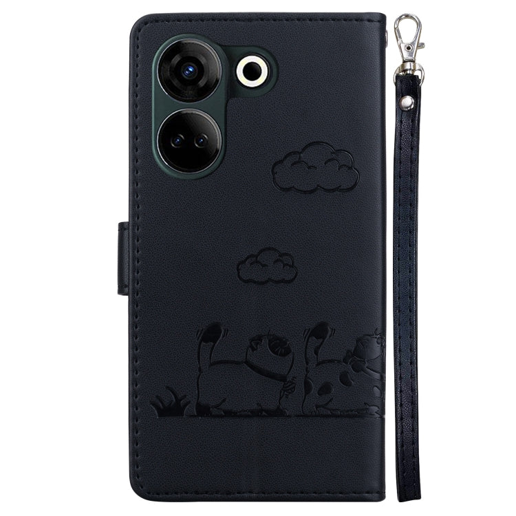 For Tecno Camon 20 Pro 4G / Camon 20 Cute Cats RFID Leather Phone Case