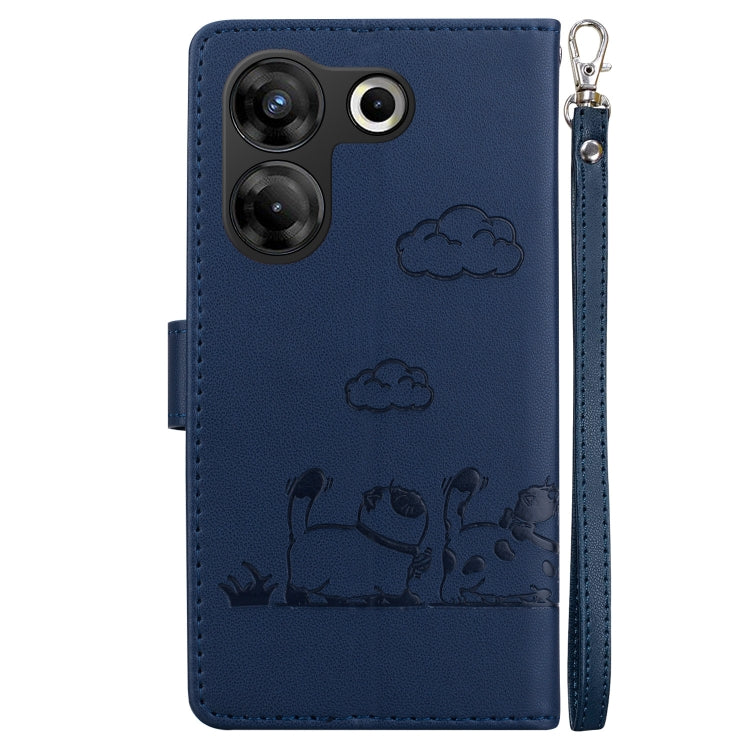 For Tecno Camon 20 Pro 5G Cute Cats RFID Leather Phone Case