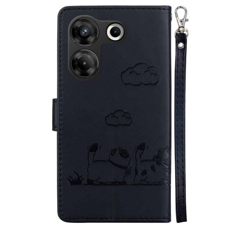 For Tecno Camon 20 Pro 5G Cute Cats RFID Leather Phone Case