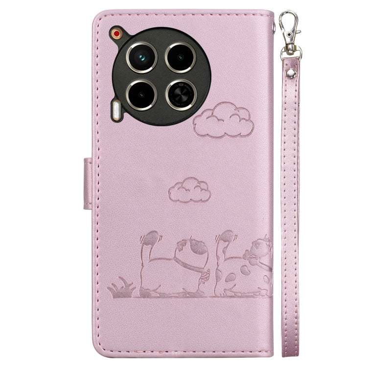 For Tecno Camon 30 5G / 4G Cute Cats RFID Leather Phone Case