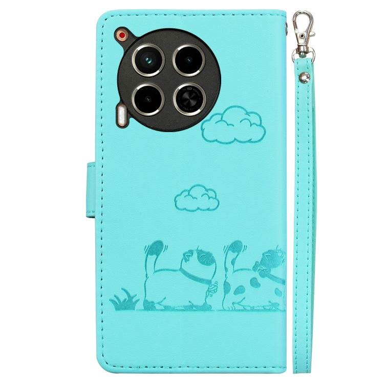 For Tecno Camon 30 5G / 4G Cute Cats RFID Leather Phone Case