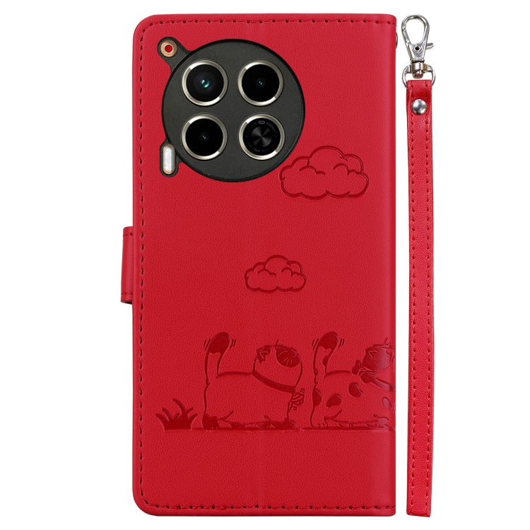 For Tecno Camon 30 5G / 4G Cute Cats RFID Leather Phone Case