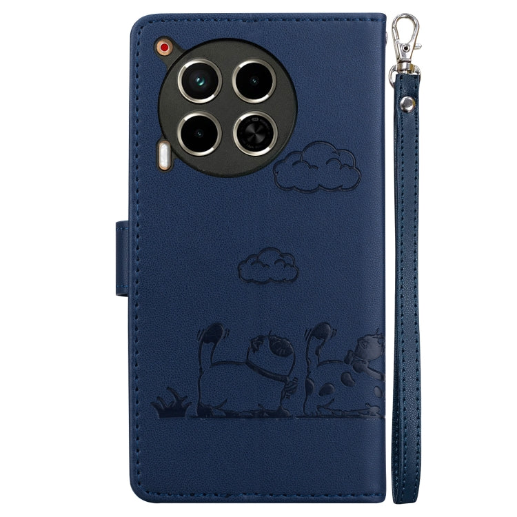 For Tecno Camon 30 5G / 4G Cute Cats RFID Leather Phone Case