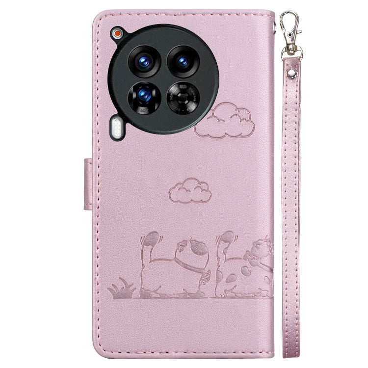 For Tecno Camon 30 Premier 5G Cute Cats RFID Leather Phone Case