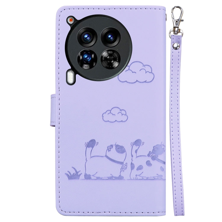For Tecno Camon 30 Premier 5G Cute Cats RFID Leather Phone Case