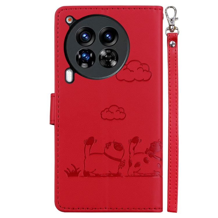 For Tecno Camon 30 Premier 5G Cute Cats RFID Leather Phone Case