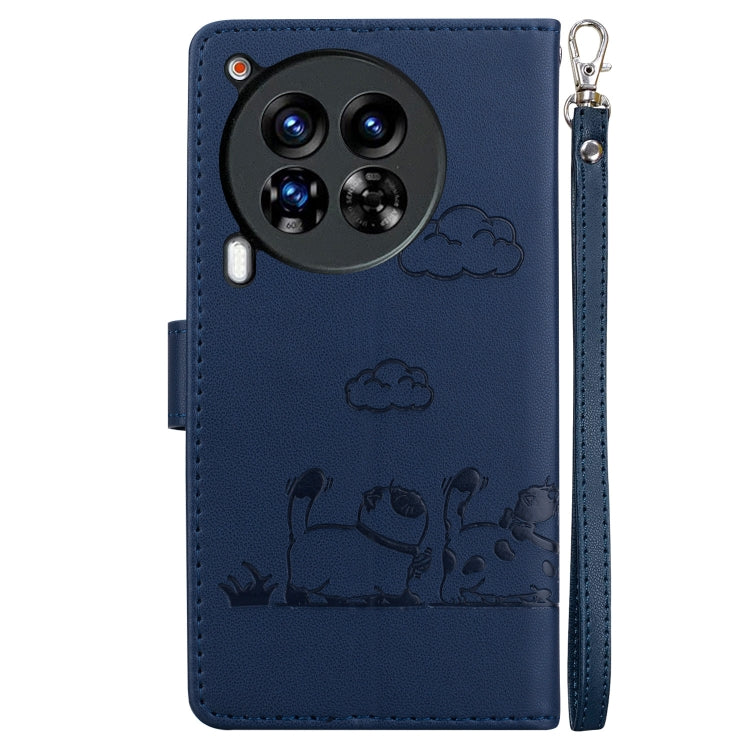 For Tecno Camon 30 Premier 5G Cute Cats RFID Leather Phone Case