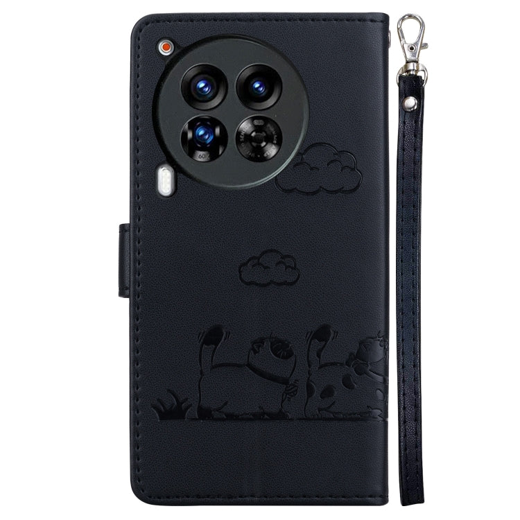 For Tecno Camon 30 Premier 5G Cute Cats RFID Leather Phone Case