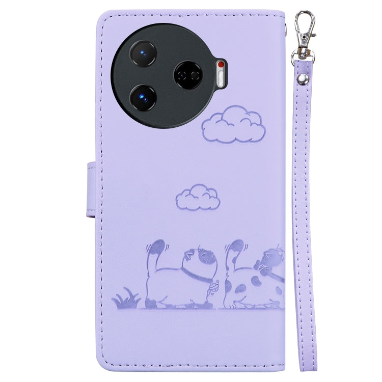 For Tecno Camon 30 Pro 5G Cute Cats RFID Leather Phone Case