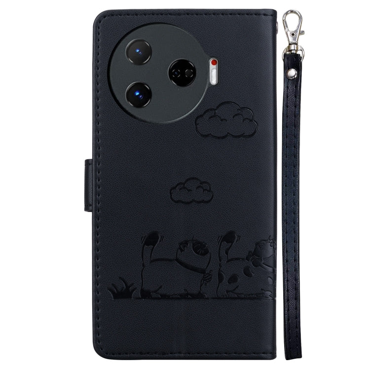 For Tecno Camon 30 Pro 5G Cute Cats RFID Leather Phone Case