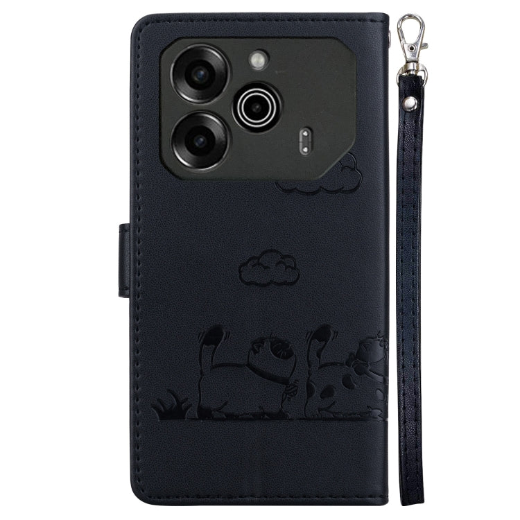 For Tecno Pova 6 5G / Pova 6 Pro 5G Cute Cats RFID Leather Phone Case