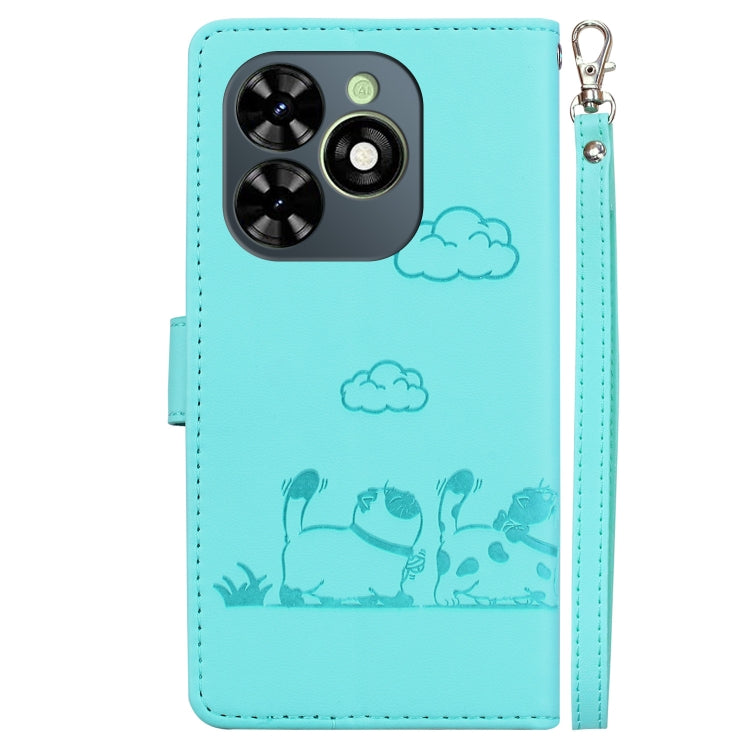 For Tecno Spark Go 2024 / 20 / 20C Cute Cats RFID Leather Phone Case