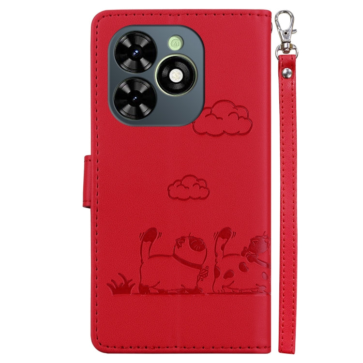 For Tecno Spark Go 2024 / 20 / 20C Cute Cats RFID Leather Phone Case