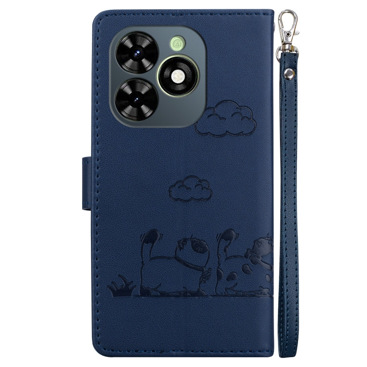 For Tecno Spark Go 2024 / 20 / 20C Cute Cats RFID Leather Phone Case