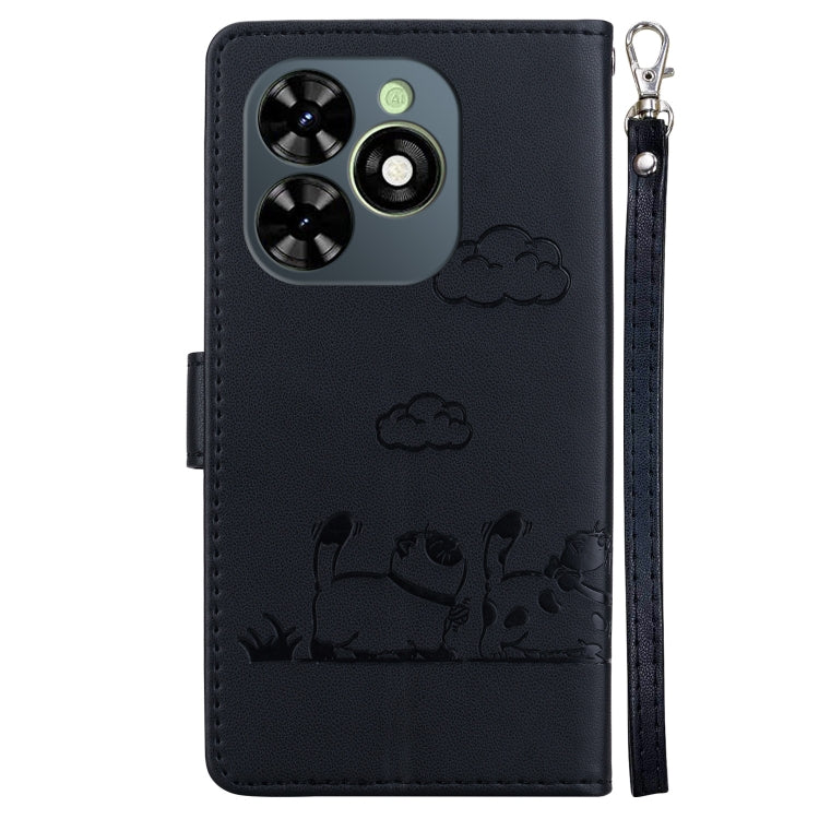 For Tecno Spark Go 2024 / 20 / 20C Cute Cats RFID Leather Phone Case