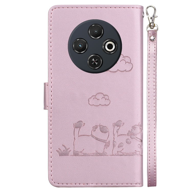 For Tecno Spark 30C Cute Cats RFID Leather Phone Case