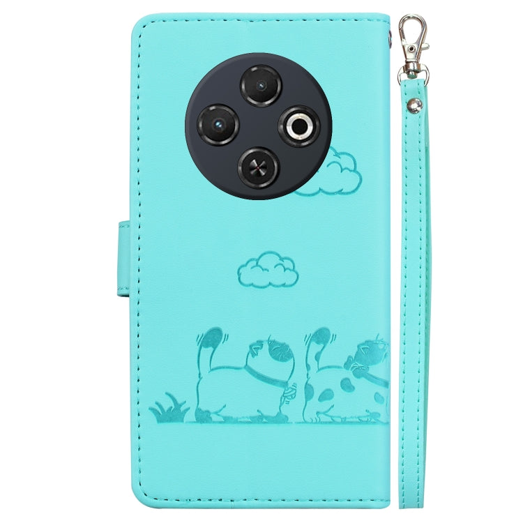 For Tecno Spark 30C Cute Cats RFID Leather Phone Case