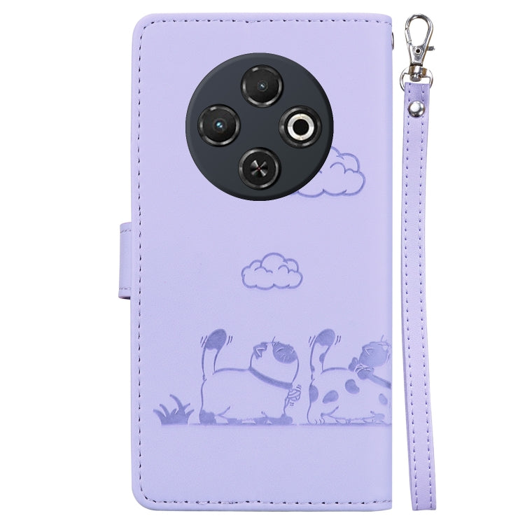 For Tecno Spark 30C Cute Cats RFID Leather Phone Case